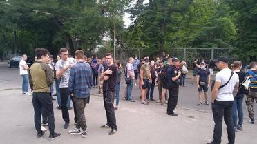 блокування вулиці с14_4 / © Facebook/Сергей Мазур