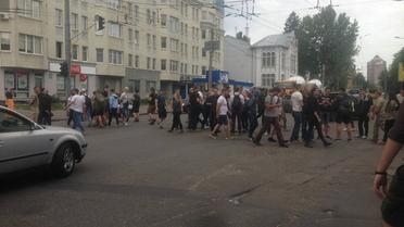 блокування вулиці с14_2 / © Facebook/Сергей Мазур