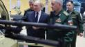 Президент РФ Володимир Путін, міністр оборони Сергій Шойгу та російська зброя