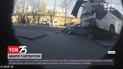 В Сети появилось видео момента аварии международного автобуса, за рулем которого умер водитель