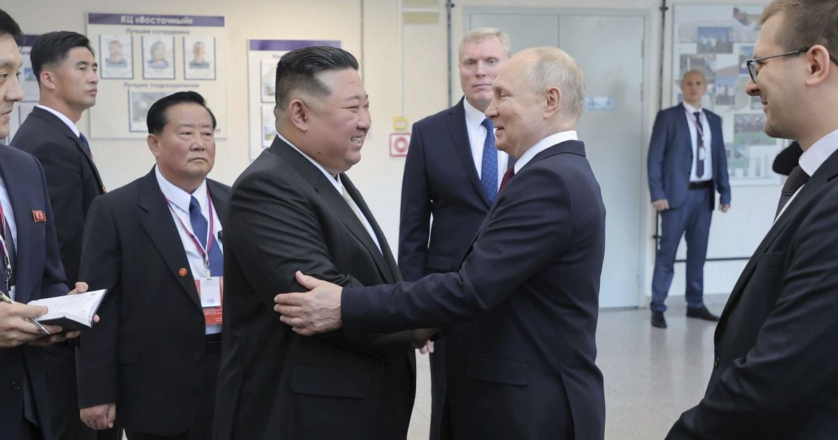 Ким Чен Ын и Владимир Путини.