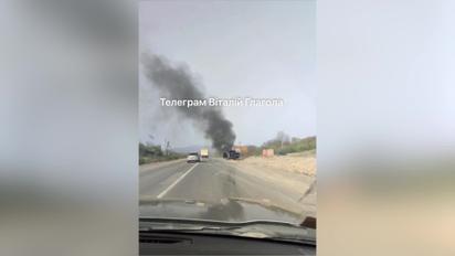 На околиці Ужгорода на ходу спалахнув автомобіль