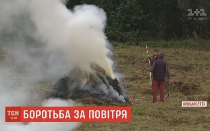 Активист из столицы "воюет" с жителями карпатских сел из-за сжигания мусора