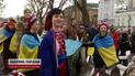 День соборности: во Львове развернули самый длинный флаг Украины с автографом Залужного
