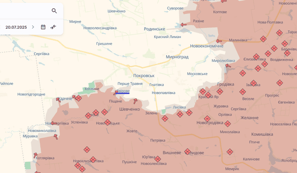 Звірове на карті / © t.me/DeepStateUA