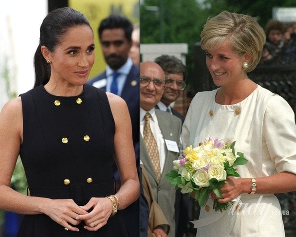 Меган Маркл у годиннику та браслеті Cartier принцеси Діани / © Associated Press