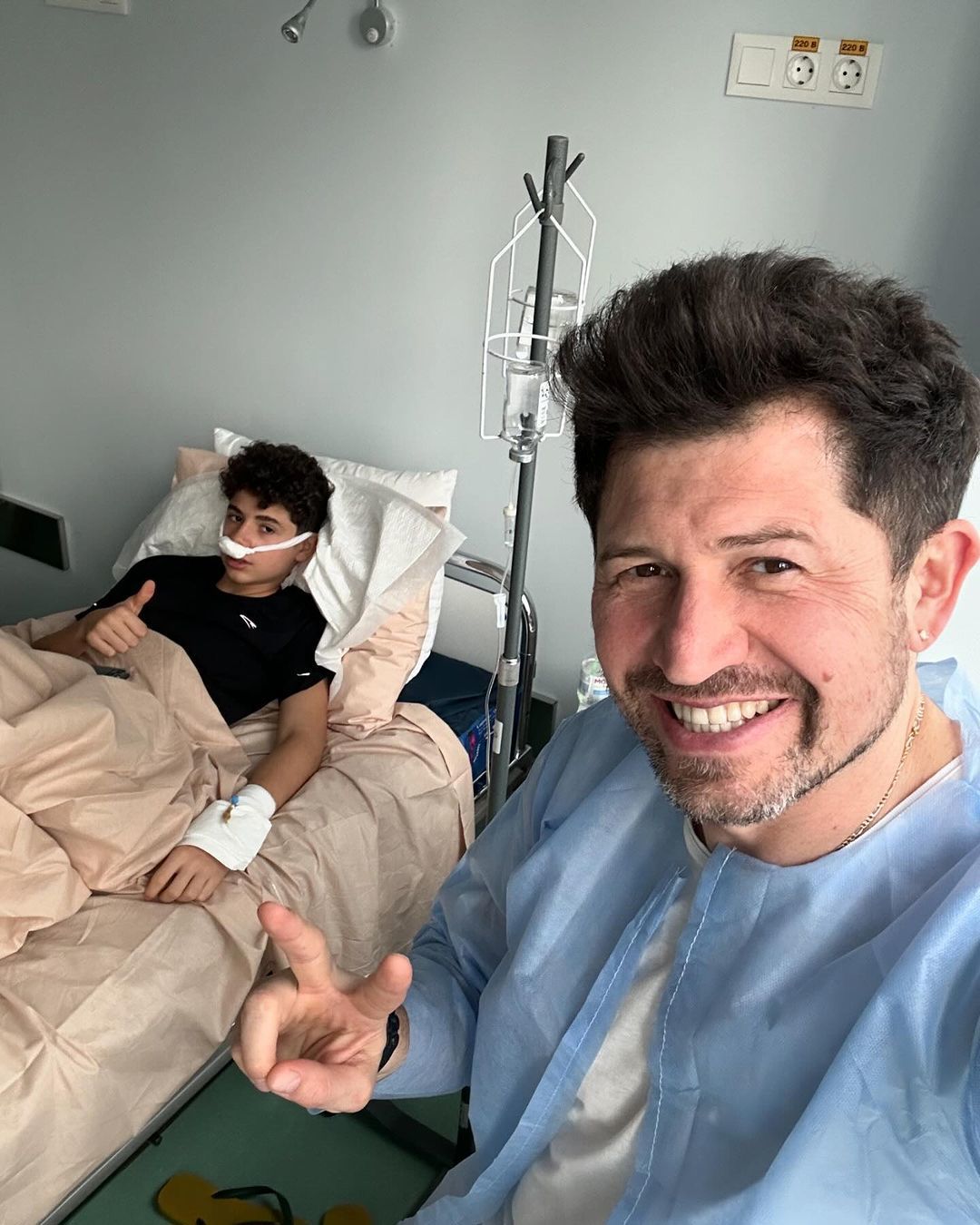 Андрей Джеджула с сыном / © instagram.com/djedjula