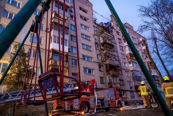 Destruction in Dnipro due to drone attack / Photo: Serhiy Lysak, Head of the Dnipropetrovsk Regional Military Administration.