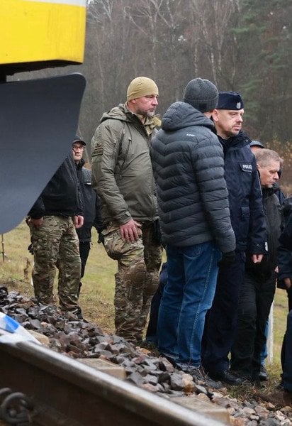 Дональд Туск на місці інциденту