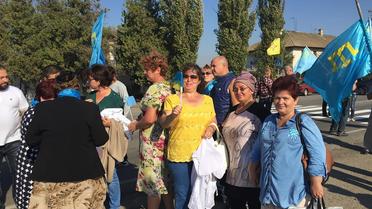 В Крыму стартовала бессрочная блокада полуострова. / © facebook.com/ayder.muzhdabaev