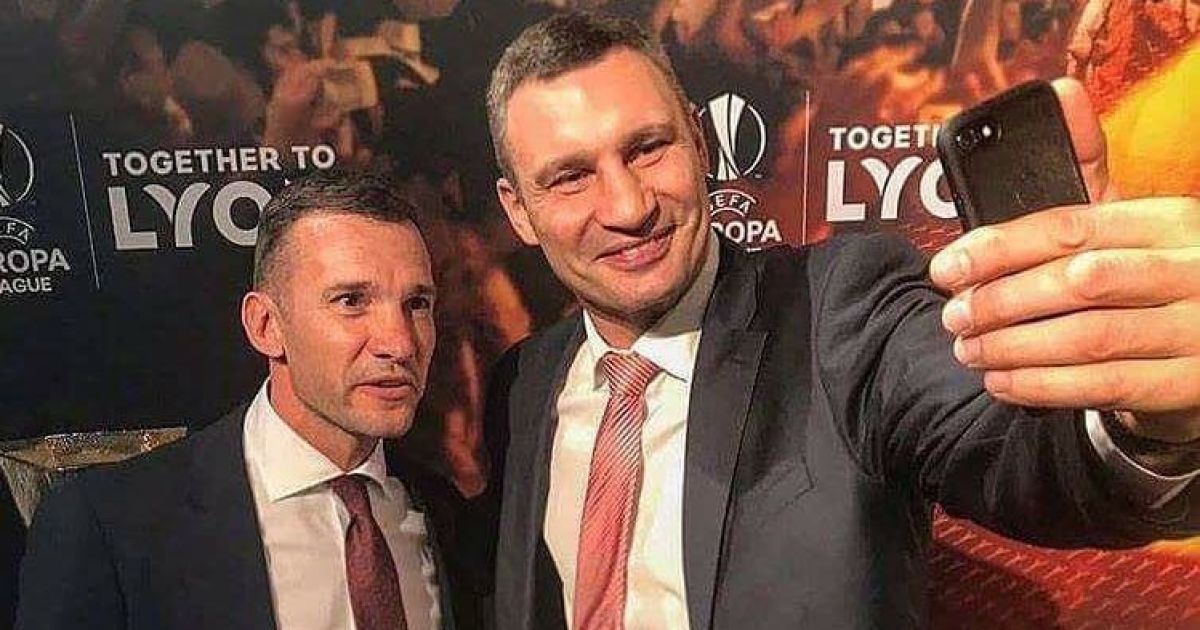 Кличко-вратарь и Шевченко представили промовидео к финалу Лиги чемпионов в Киеве