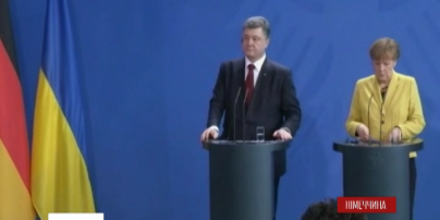 О чем Порошенко и Меркель говорили в Берлине