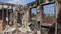 Последствия пожара в селе Студенок Харьковской области