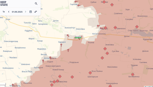 Село Богатырь на карте / © Deepstatemap