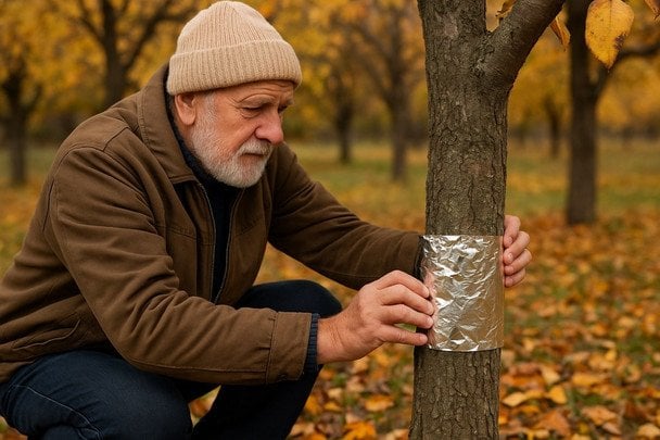Обмотайте стовбури дерев фольгою — і наступного року урожай фруктів збільшиться в рази: як це працює