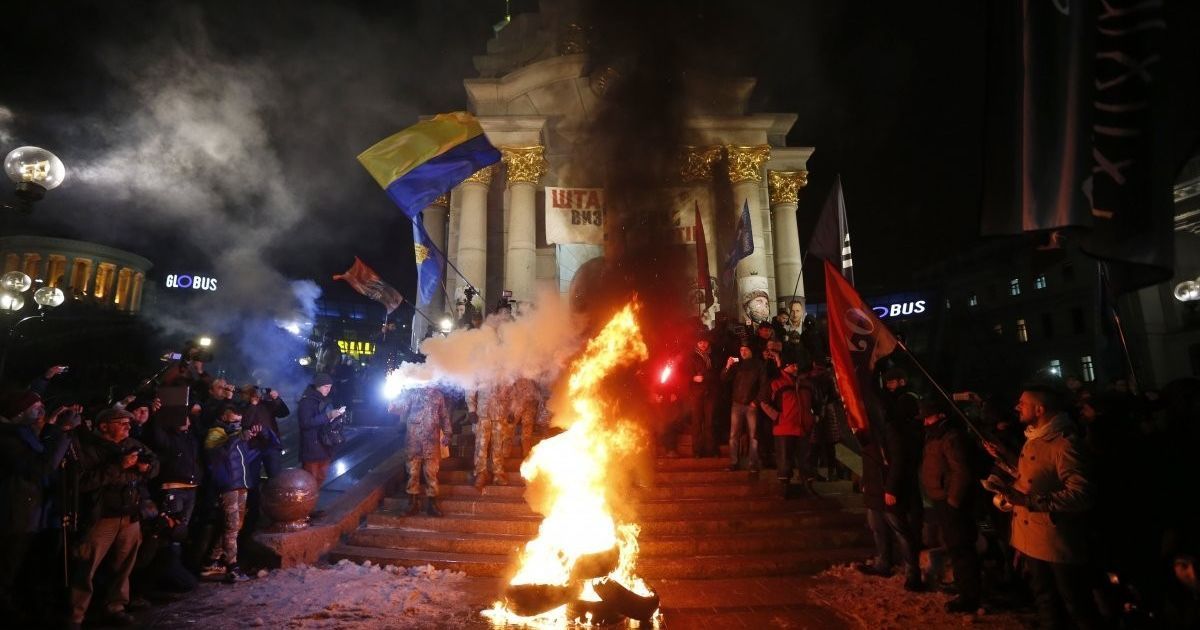 Сутички правоохоронців із протестувальниками на Майдані в Києві_11 / © УНІАН