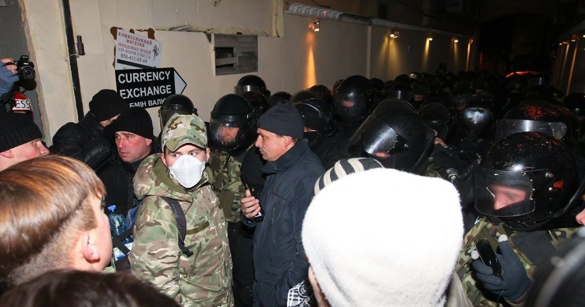 Сутички правоохоронців із протестувальниками на Майдані в Києві_19 / © УНІАН