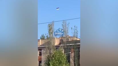 Над Донецьком несподівано з'явився прапор України