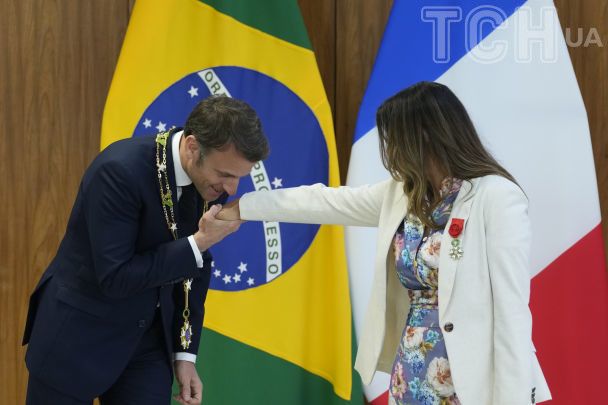 Розангела да Сілва та Еммануель Макрон / © Associated Press