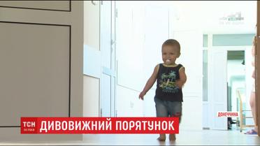 В Краматорске годовалый мальчик выпал из окна пятого этажа и не пострадал