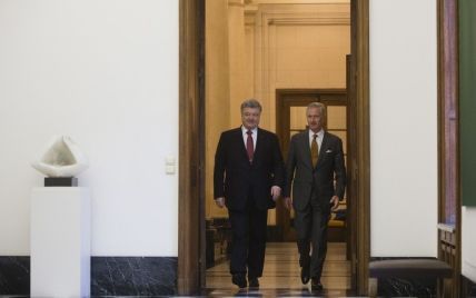 Король Бельгии рассказал Порошенко, как спал на полу в обычной киевской квартире
