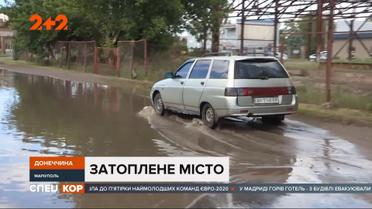 Мариуполь утонул: через мощный ночной ливень затопило с десяток улиц