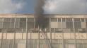 В Харькове сильный пожар уничтожил цех текстильного предприятия