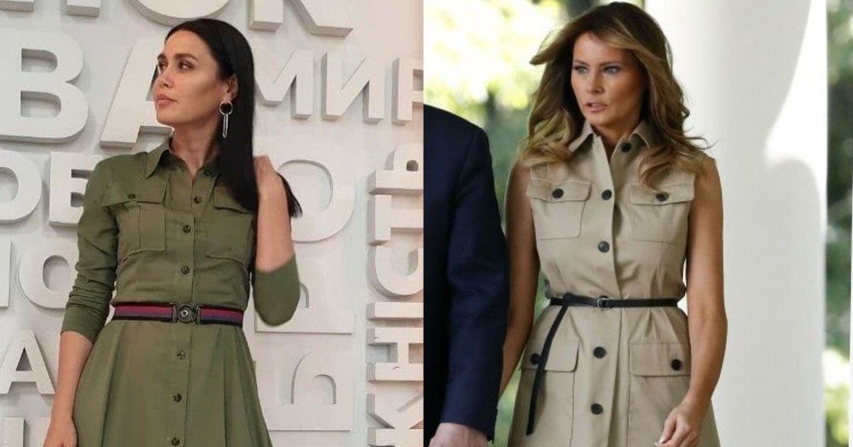 Битва платьев в стиле милитари: Людмила Барбир vs Мелания Трамп