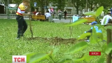 В Херсоне высадили деревья к годовщине депортации крымских татар