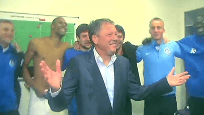 Как Днепр праздновал в раздевалке выход в финал Лиги Европы