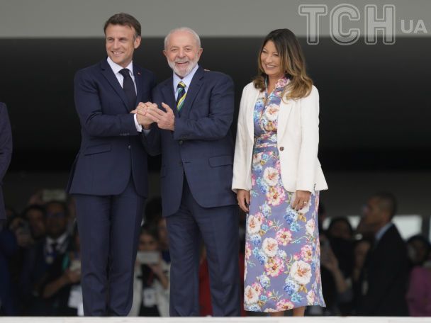 Розангела да Сілва та Еммануель Макрон / © Associated Press