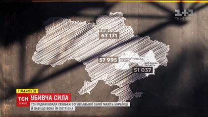 Объемы оружия на руках украинцев за последние годы выросли вдвое