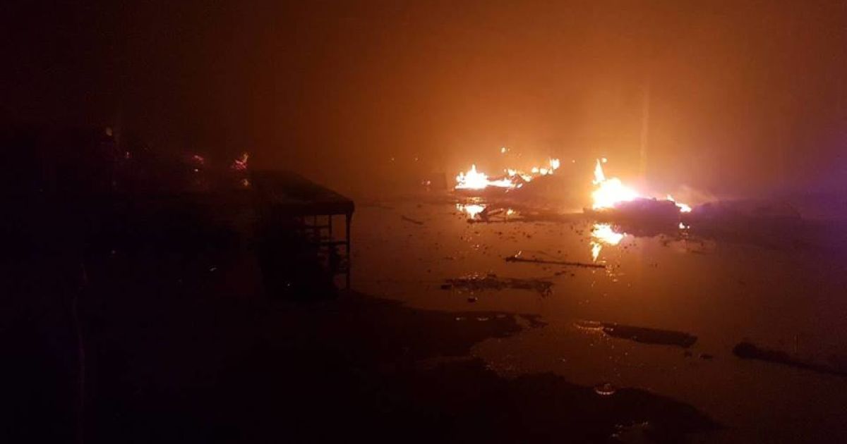 Пожежа у Новій пошті Мукачево 24.08.2018_2 / © Управління ДСНС України у Закарпатській області