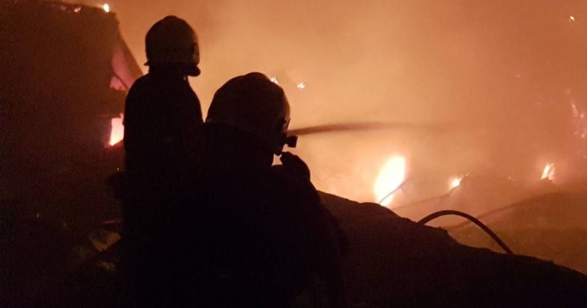 Пожежа у Новій пошті Мукачево 24.08.2018_6 / © Управління ДСНС України у Закарпатській області