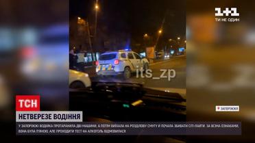 Новини України: у Запоріжжі нетвереза водійка протаранила одразу два авто
