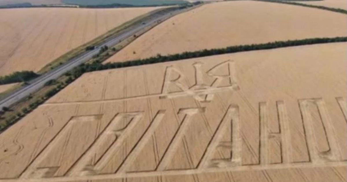 Найбільший герб України / Скриншот з відео