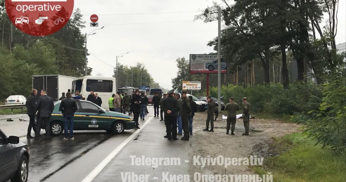фото смертельної дтп з автобусом нацгвардії _4 / © Facebook/Киев Оперативный