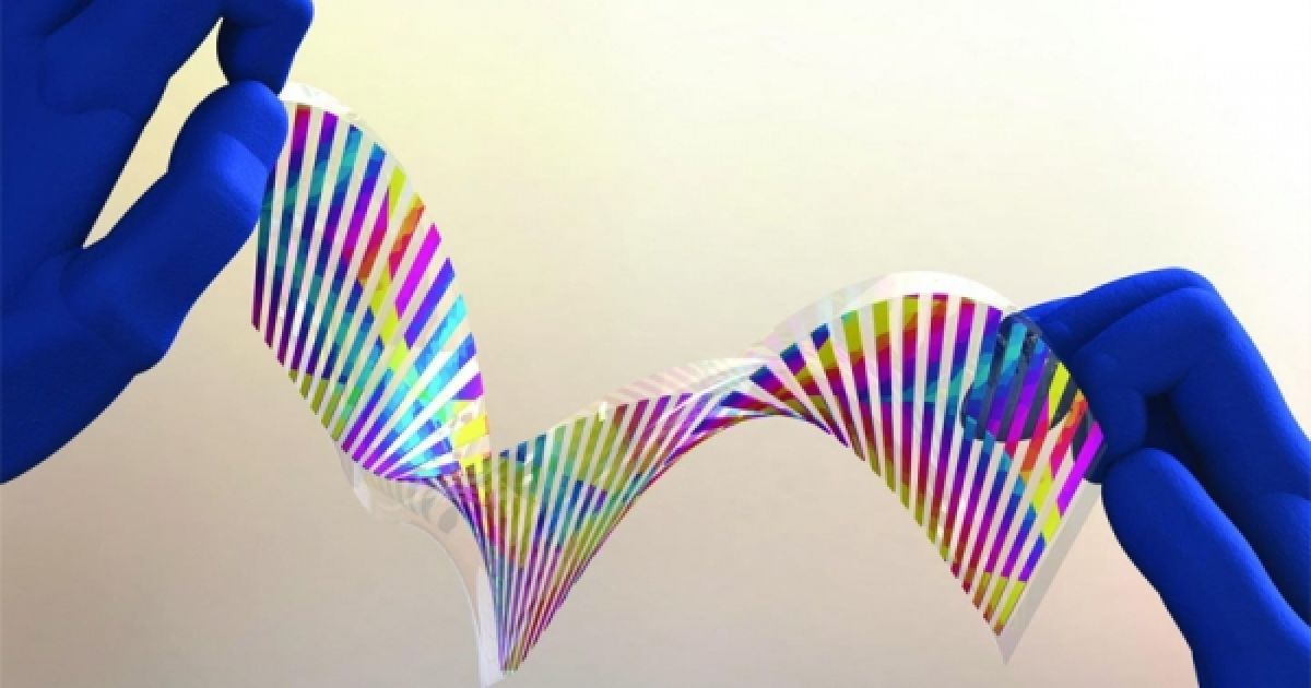 Матеріал змінює колір, якщо його просто зігнути