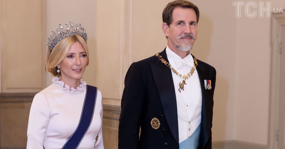 Принцесса Мари-Шанталь и ее супруг принц Павлос