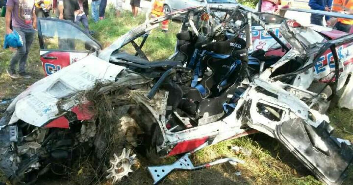 В Латвии украинские гонщики попали в серьезную аварию