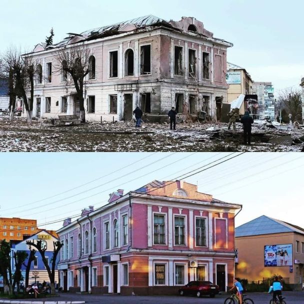 Охтирський краєзнавчий музей - "до"  "після" вторгнення РФ.