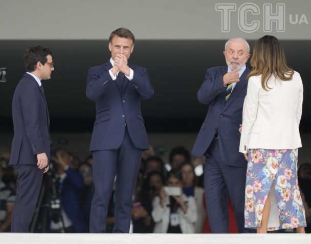 Розангела да Сілва та Еммануель Макрон / © Associated Press