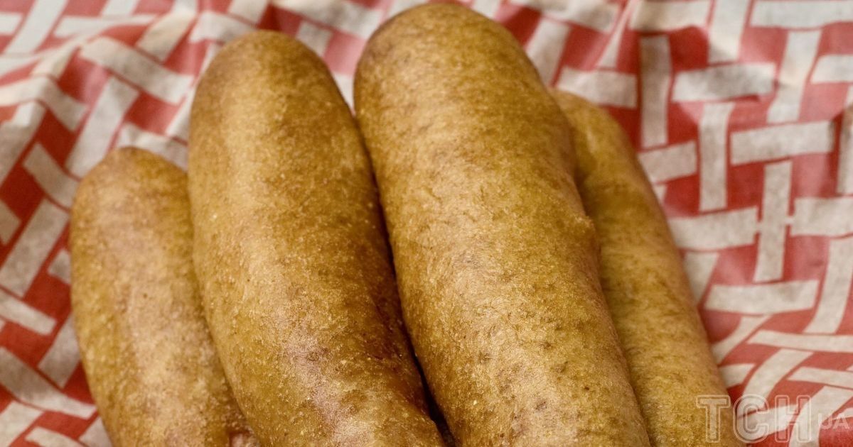 Картопляники з сосисками