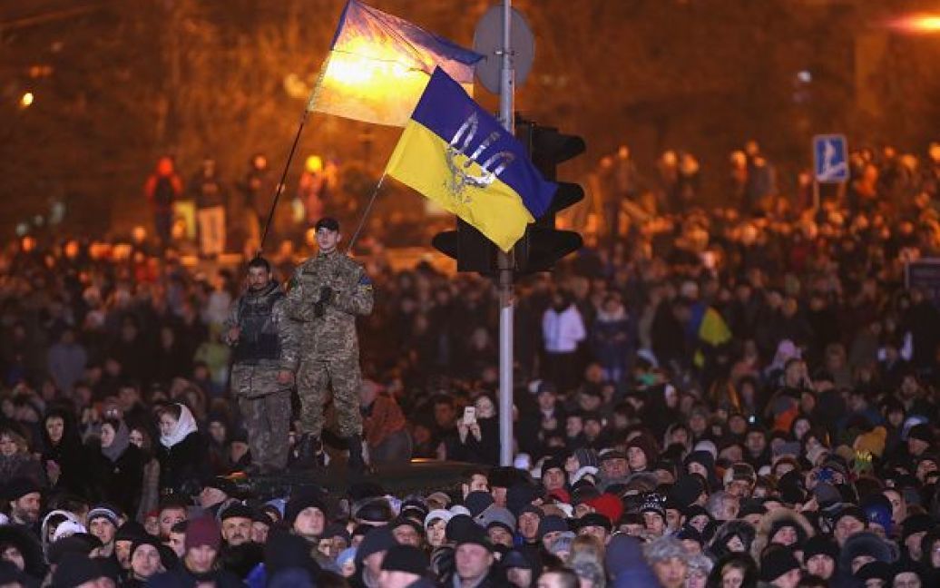 У Києві відбулося вшанування героїв Небесної сотні. / © Getty Images