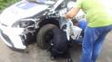 Пошкоджено чергове поліцейське авто