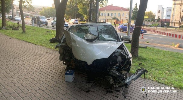 ДТП в Куреневском парке / © Полиция Киева