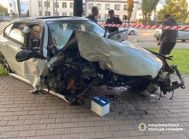 ДТП в Куреневском парке / © Полиция Киева