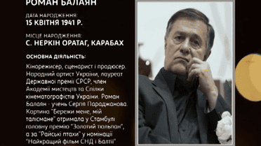 Мінкульт: режисер Роман Балаян про кінопроцес в Україні