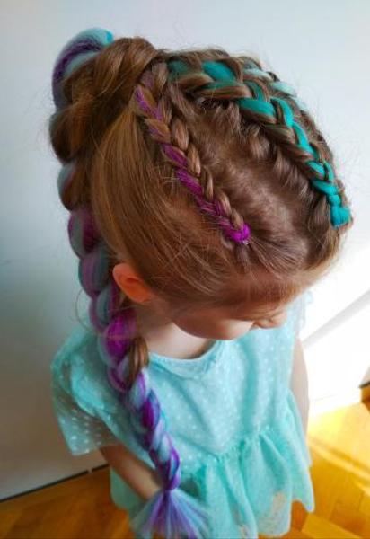 Прически для девочек / © instagram.com/hairstyles_maryna