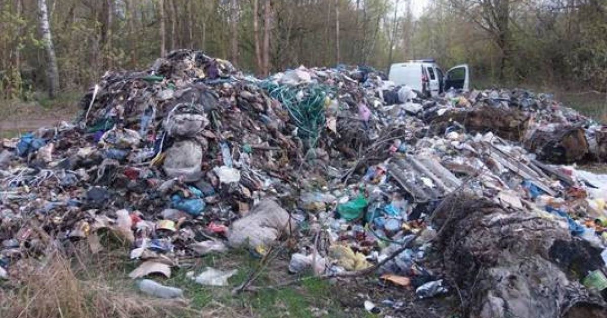 В Чернобыльской зоне обнаружили кучи львовского мусора